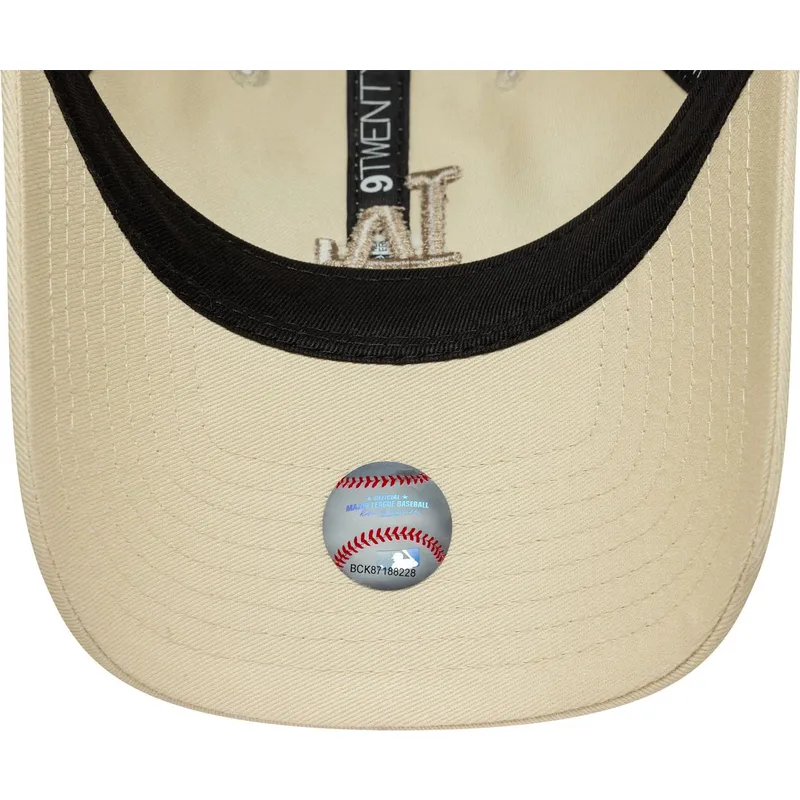 petten-gebogen-beige-verstelbare-band-9twenty-league-essential-midi-van-los-angeles-dodgers-mlb-van-new-era