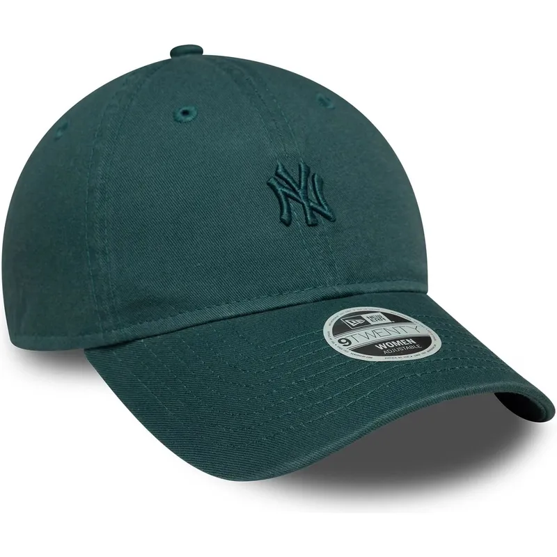 cappellino-curvo-verde-regolabile-da-donna-9twenty-washed-mini-dei-new-york-yankees-mlb-di-new-era