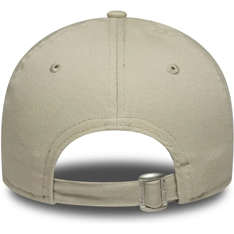 new-era-curved-brim-women-9twenty-washed-mini-new-york-yankees-mlb-beige-adjustable-cap