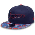 flad-marinebla-snapback-kasket-til-dreng-9fifty-superman-dc-comics-fra-new-era