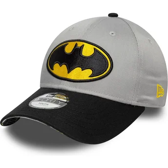 Petten gebogen zwart verstelbaar voor kinderen 9FORTY van Batman DC Comics van New Era