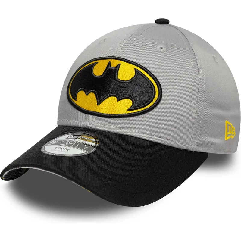 petten-gebogen-zwart-verstelbare-band-voor-kinderen-9forty-van-batman-dc-comics-van-new-era