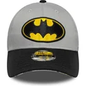 cappellino-curvo-grigio-e-nero-regolabile-per-bambino-9forty-di-batman-dc-comics-di-new-era