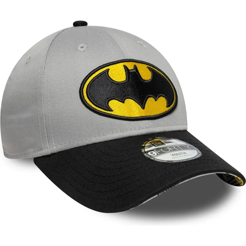petten-gebogen-zwart-verstelbare-band-voor-kinderen-9forty-van-batman-dc-comics-van-new-era