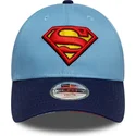 petten-gebogen-blauw-verstelbare-band-voor-kinderen-9forty-van-superman-dc-comics-van-new-era