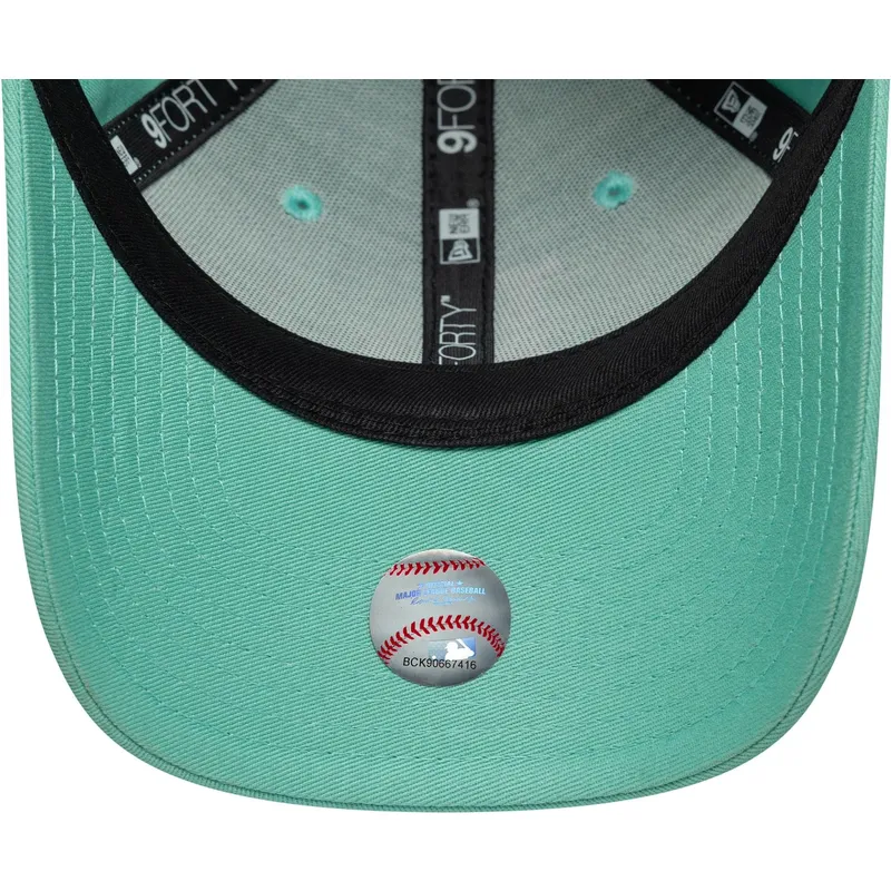 casquette-courbee-verte-ajustable-pour-enfant-9forty-league-essential-los-angeles-dodgers-mlb-new-era