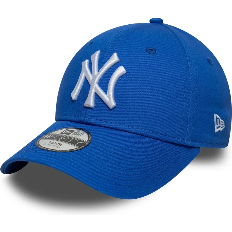 cappellino-curvo-blu-regolabile-per-bambino-9forty-league-essential-dei-new-york-yankees-mlb-di-new-era