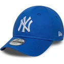 casquette-courbee-bleue-ajustable-pour-enfant-pequeno-9forty-league-essential-new-york-yankees-mlb-new-era