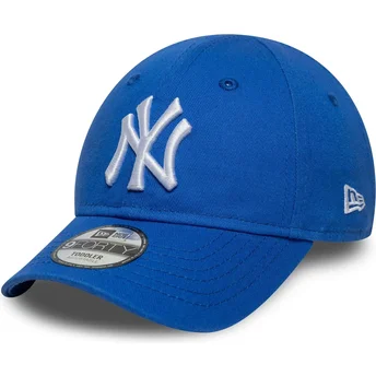 Casquette courbée bleue ajustable pour enfant pequeño 9FORTY League Essential New York Yankees MLB New Era