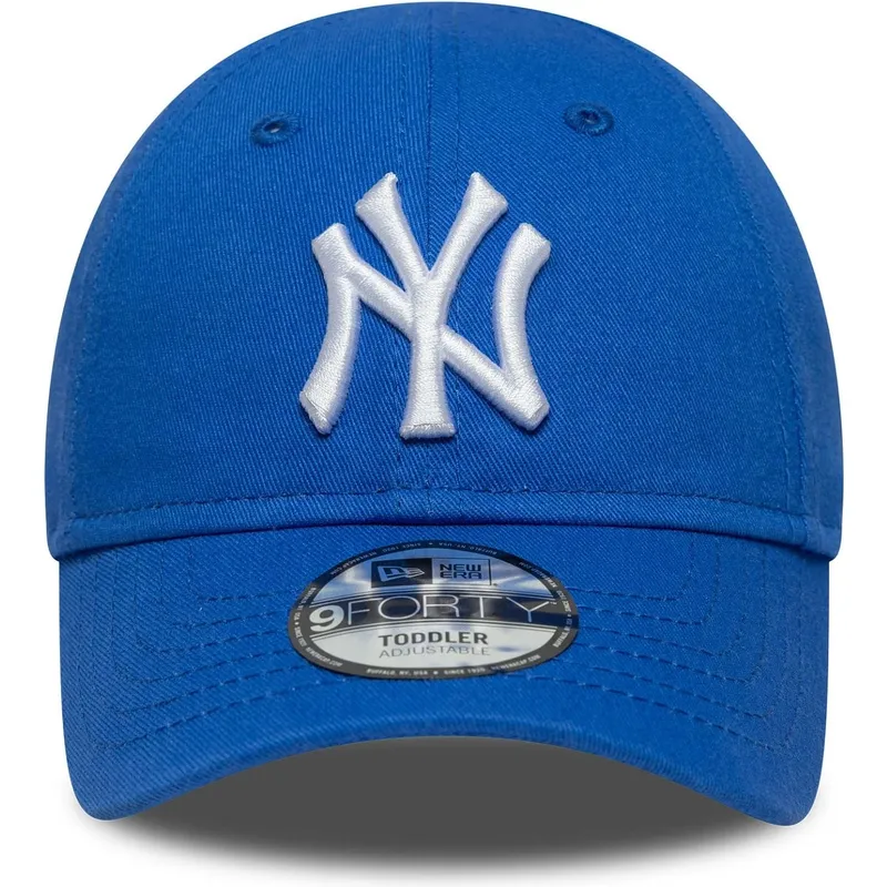 gorra-curva-azul-ajustable-para-nino-pequeno-9forty-league-essential-de-new-york-yankees-mlb-de-new-era