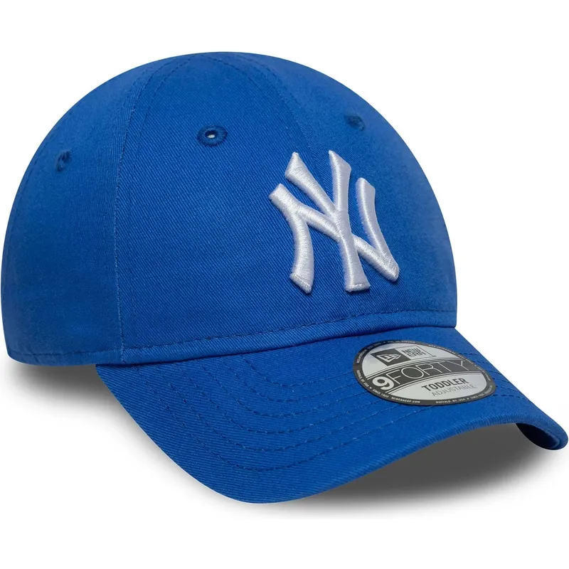gorra-curva-azul-ajustable-para-nino-pequeno-9forty-league-essential-de-new-york-yankees-mlb-de-new-era