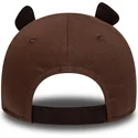 casquette-courbee-marron-ajustable-pour-enfant-pequeno-9forty-cord-ears-new-era