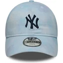 petten-gebogen-blauw-verstelbare-band-voor-kinderen-9twenty-tie-dye-van-new-york-yankees-mlb-van-new-era