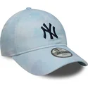 petten-gebogen-blauw-verstelbare-band-voor-kinderen-9twenty-tie-dye-van-new-york-yankees-mlb-van-new-era