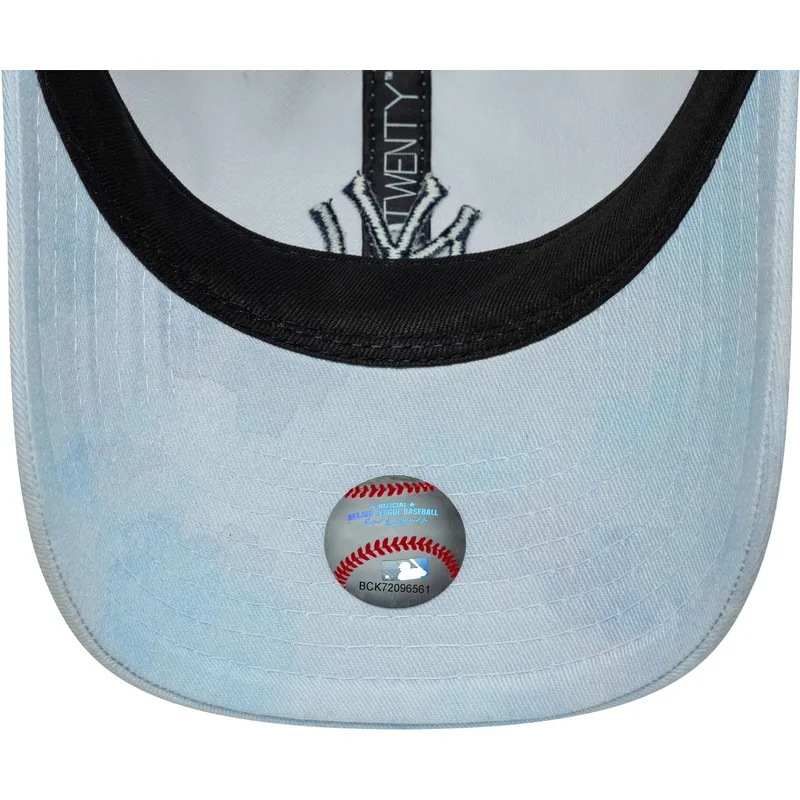 petten-gebogen-blauw-verstelbare-band-voor-kinderen-9twenty-tie-dye-van-new-york-yankees-mlb-van-new-era