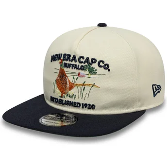 Flache beige und marineblaue verstellbare Kappe 19TWENTY Outdoor Graphic von New Era