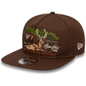 petten-plat-bruin-verstelbaar-19twenty-outdoor-graphic-van-new-era