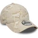 gorra-curva-beige-ajustable-con-logo-beige-9twenty-img-floral-de-new-york-yankees-mlb-de-new-era