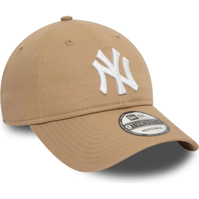 petten-gebogen-bruin-verstelbare-band-claro-9twenty-league-essential-van-new-york-yankees-mlb-van-new-era