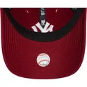 cappellino-visiera-curva-rosso-scuro-regolabile-9twenty-league-essential-di-new-york-yankees-mlb-di-new-era