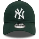 petten-gebogen-groen-verstelbare-band-9twenty-league-essential-van-new-york-yankees-mlb-van-new-era