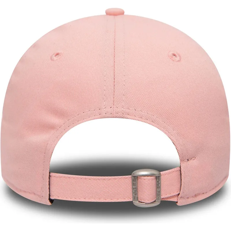 petten-gebogen-roze-verstelbaar-9forty-league-essential-van-new-york-yankees-mlb-van-new-era