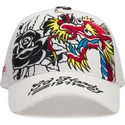 gorra-trucker-blanca-1971-dragon-and-roses-de-ed-hardy