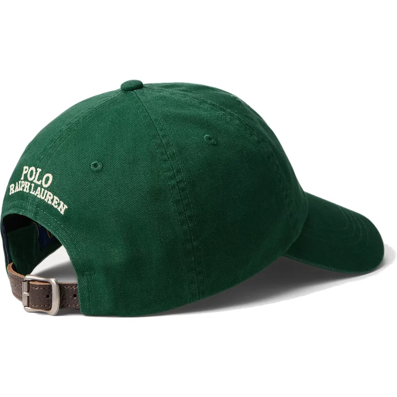 petten-gebogen-groen-verstelbaar-classic-sport-twill-bear-van-polo-ralph-lauren