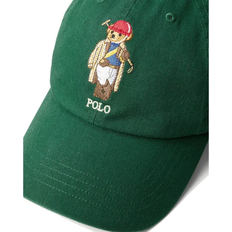 petten-gebogen-groen-verstelbaar-classic-sport-twill-bear-van-polo-ralph-lauren