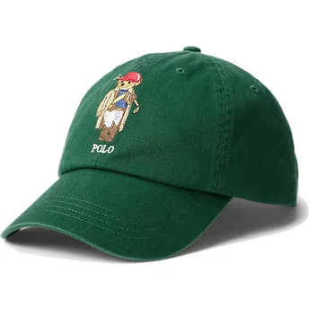 Petten gebogen groen verstelbare band Classic Sport Twill Polo Bear van Polo Ralph Lauren