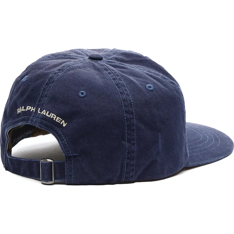 petten-gebogen-marineblauw-verstelbaar-classic-sport-twill-woven-van-polo-ralph-lauren