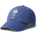 petten-gebogen-marineblauw-verstelbaar-classic-sport-twill-bear-van-polo-ralph-lauren