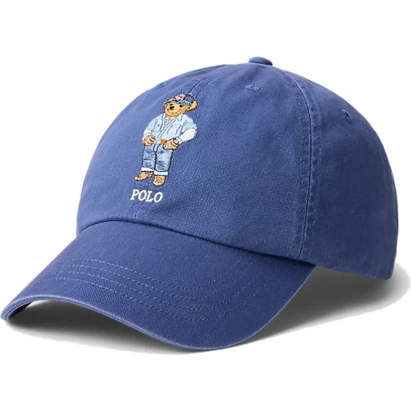 petten-gebogen-marineblauw-verstelbaar-classic-sport-twill-bear-van-polo-ralph-lauren