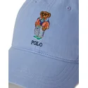 petten-gebogen-blauw-verstelbare-band-classic-sport-twill-polo-bear-van-polo-ralph-lauren