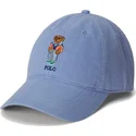 petten-gebogen-blauw-verstelbare-band-classic-sport-twill-polo-bear-van-polo-ralph-lauren