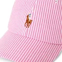 petten-gebogen-roze-verstelbaar-stretch-seersucker-van-polo-ralph-lauren