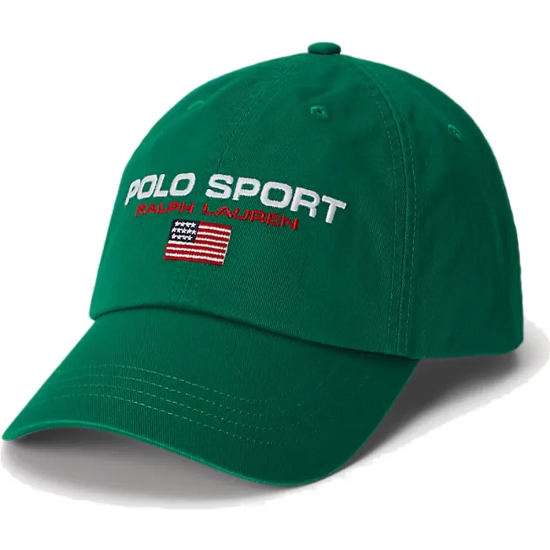 petten-gebogen-groen-verstelbaar-sport-twill-van-polo-ralph-lauren