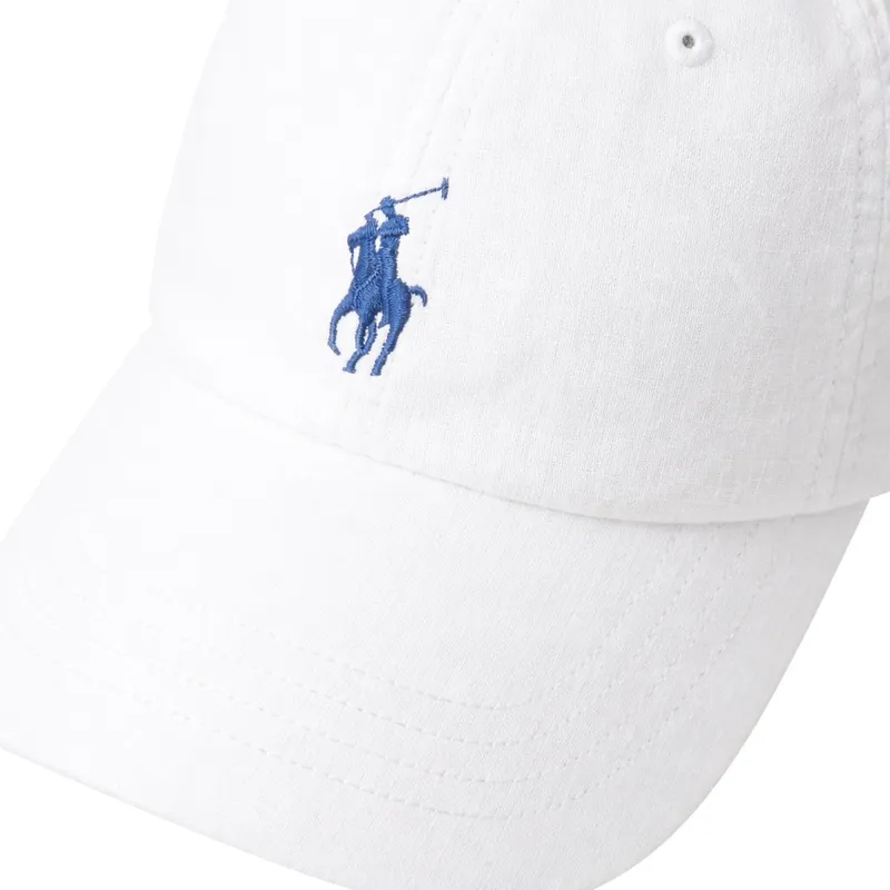weisse-verstellbare-curved-cap-linen-von-polo-ralph-lauren