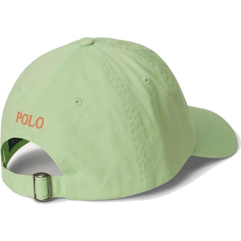 petten-gebogen-groen-verstelbare-band-classic-sport-twill-van-polo-ralph-lauren