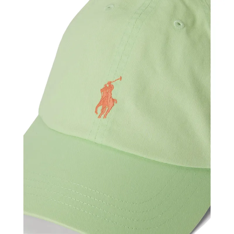petten-gebogen-groen-verstelbare-band-classic-sport-twill-van-polo-ralph-lauren