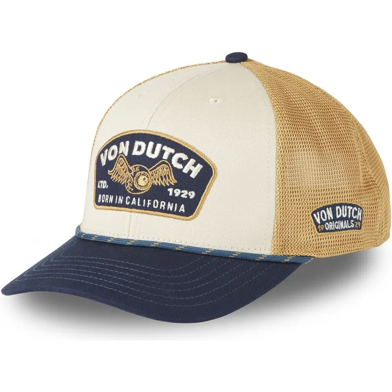 cappello-marrone-e-blu-marino-sem07-di-von-dutch