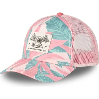 Petten gebogen roze snapback van Von Dutch