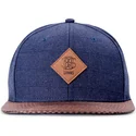 casquette-plate-bleue-marine-ajustable-glencheck-djinns
