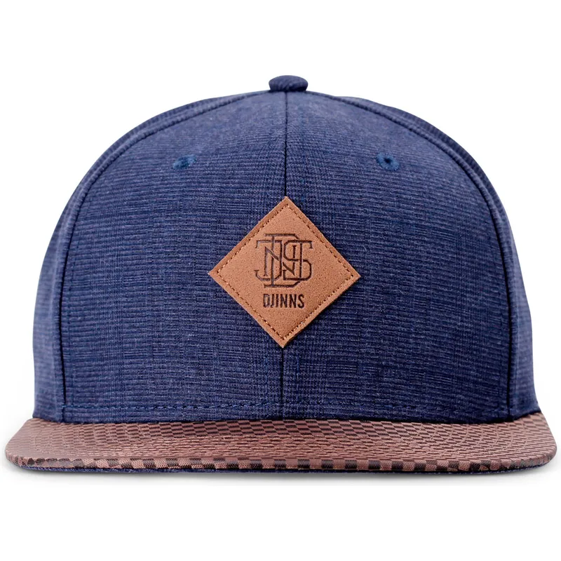 petten-plat-marineblauw-verstelbaar-glencheck-van-djinns