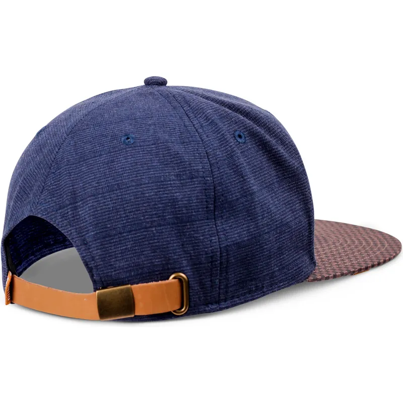 petten-plat-marineblauw-verstelbaar-glencheck-van-djinns