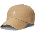 braune-verstellbare-curved-cap-cotton-chino-classic-sport-von-polo-ralph-lauren