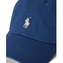 cappellino-curvo-blu-navy-regolabile-con-logo-beige-cotton-chino-classic-sport-di-polo-ralph-lauren