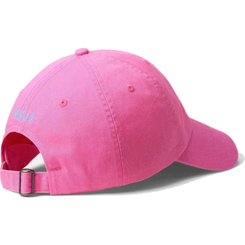 petten-gebogen-roze-verstelbare-band-cotton-chino-classic-sport-van-polo-ralph-lauren