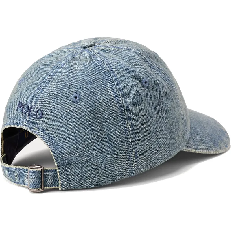 petten-gebogen-blauw-verstelbaar-indigo-denim-van-polo-ralph-lauren