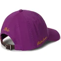 petten-gebogen-paars-verstelbaar-twill-triple-pony-van-polo-ralph-lauren